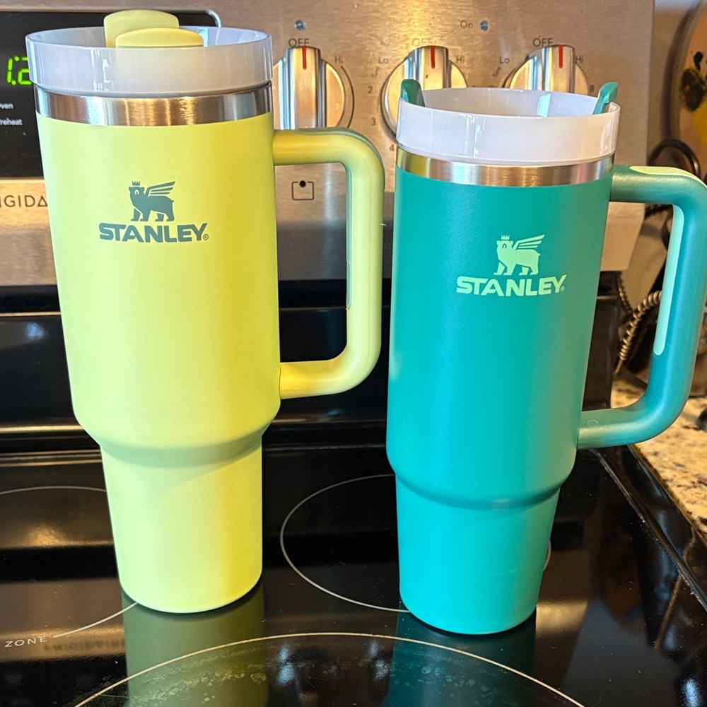 Stanley Dual-Color Travel Mugs - Lime and  green